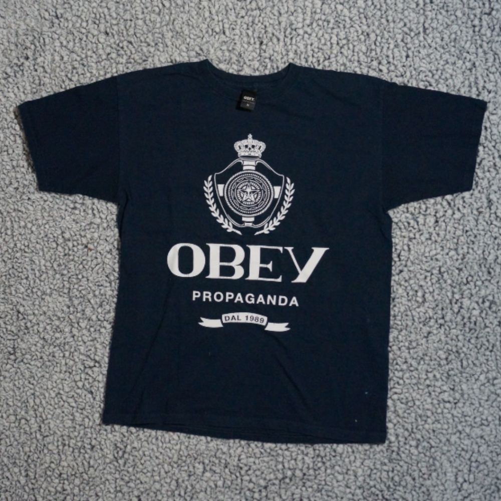 OBEY Propaganda DAL 1989 Blue Tee Shirt